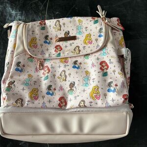 Disney Pink Backpack with Playful Cartoon Characters
